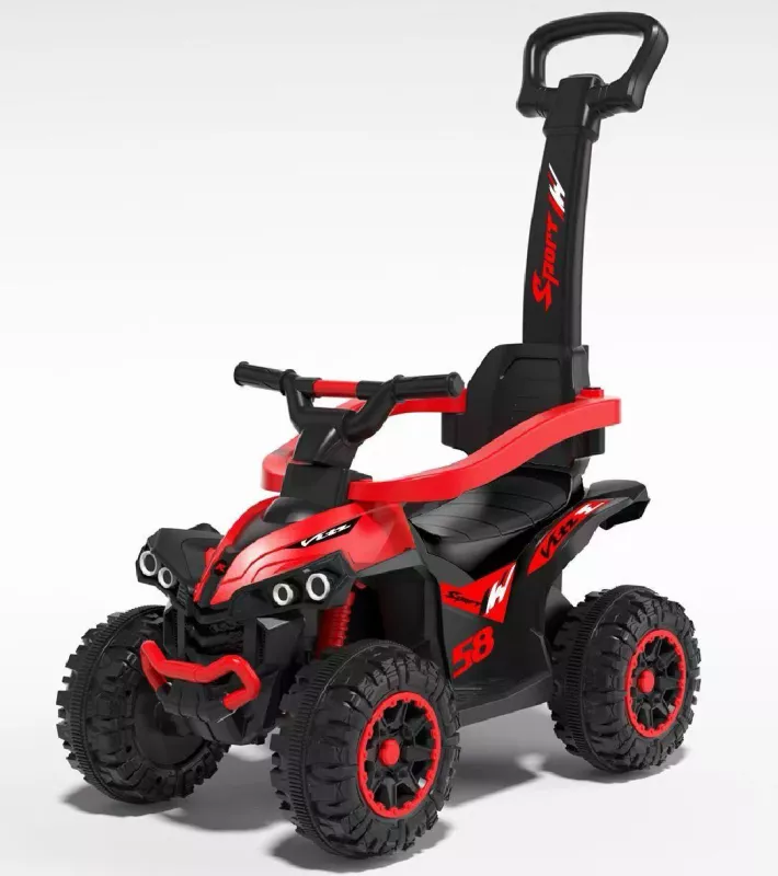 Dětské odrážedlo Baby Mix Mega Prime EVA s vodící tyčí žluté