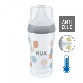 Kojenecká láhev NUK Perfect Match Temperature Control 260 ml šedá