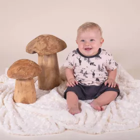 Kojenecký letní bavlněný overal Nicol Bambi Béžová