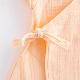 Letní kojenecké mušelínové šaty New Baby Leny peach Dle obrázku
