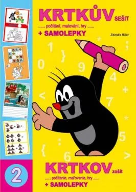 Omalovánka A4 book Krtkův sešit a samolepky RAPPA