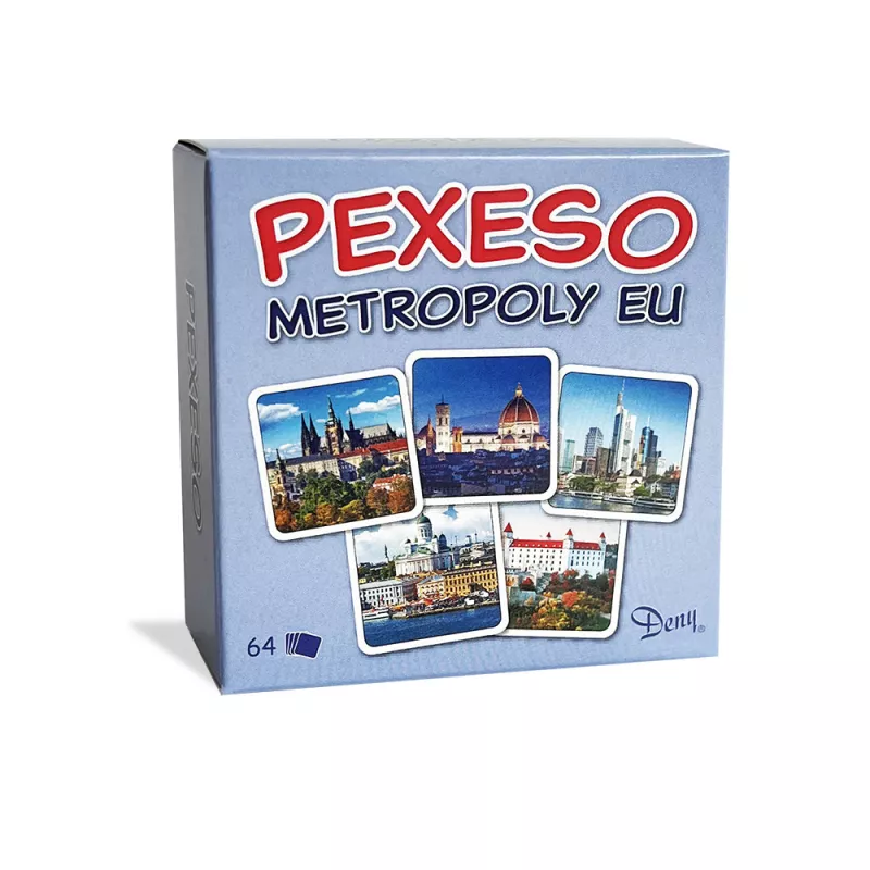 Pexeso Hlavní města EU v krabičce RAPPA