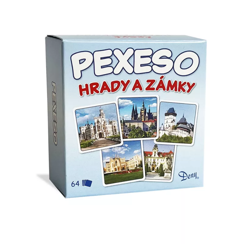 Pexeso Hrady a zámky ČR v krabičce RAPPA