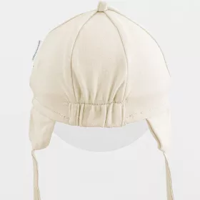 Dětská bavlněná čepička s kšiltem New Baby Casually dressed beige Béžová