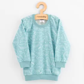 Dětské bavlněné pyžamko New Baby iceberg dino Zelená