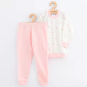 Dětské bavlněné pyžamko New Baby pink bear Růžová | 104/110, 116/122, 128/134