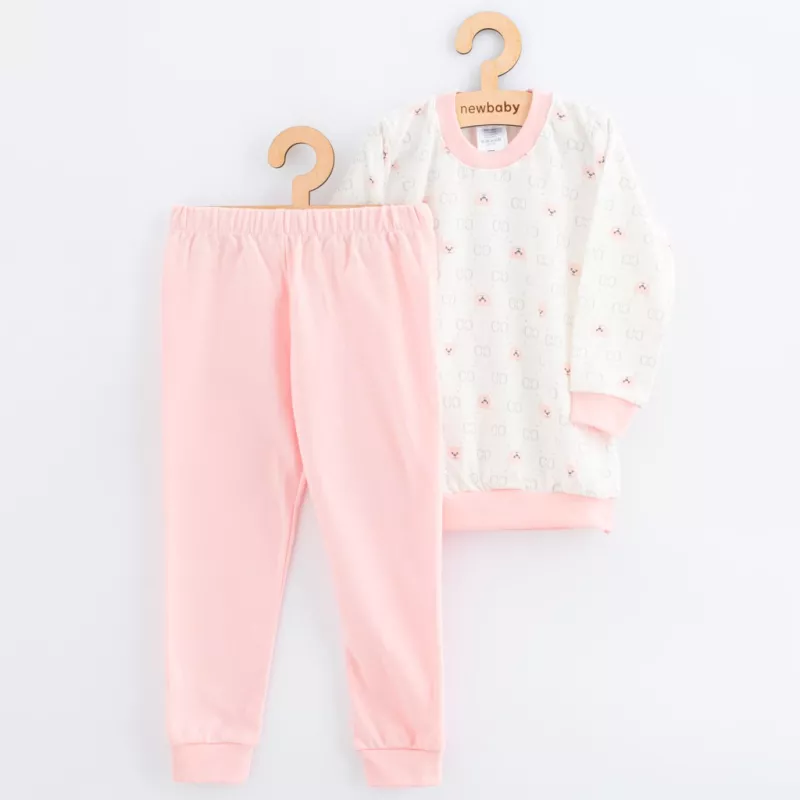 Dětské bavlněné pyžamko New Baby pink bear Růžová