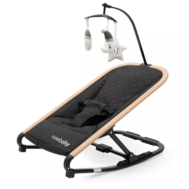 Dětské houpací lehátko Snuggle NewBaby černé NEW BABY