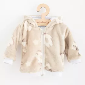Kojenecká Wellsoft zimní mikinka s kapucí New Baby Polar Bear Hnědá | 56 (0-3m), 68 (4-6m), 74 (6-9m), 80 (9-12m), 86 (12-18m)