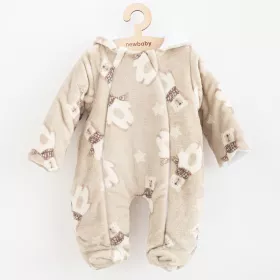 Kojenecký Wellsoft zimní overal New Baby Polar Bear Hnědá | 56 (0-3m), 62 (3-6m), 68 (4-6m), 74 (6-9m), 80 (9-12m)