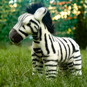 Plyšová zebra stojící 30 cm ECO-FRIENDLY RAPPA