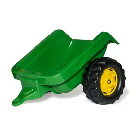 Šlapací traktor s nakladačem a vlečkou Rolly Kid John Deere zelený MILLY MALLY