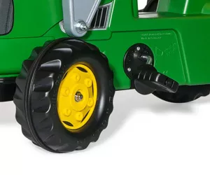Šlapací traktor s nakladačem a vlečkou Rolly Kid John Deere zelený MILLY MALLY