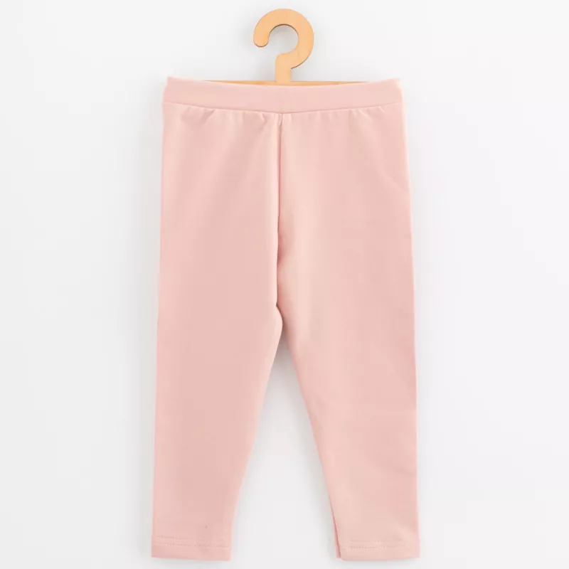 Dětské legíny z teplákoviny New Baby Kindergarten light pink Růžová