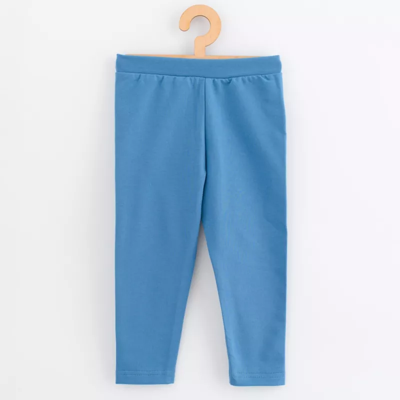 Dětské legíny z teplákoviny New Baby Kindergarten blue Modrá