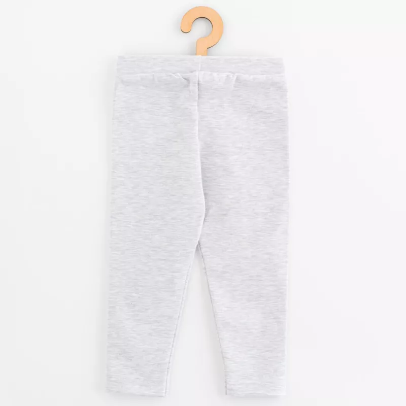 Dětské legíny z teplákoviny New Baby Kindergarten melange Dle obrázku
