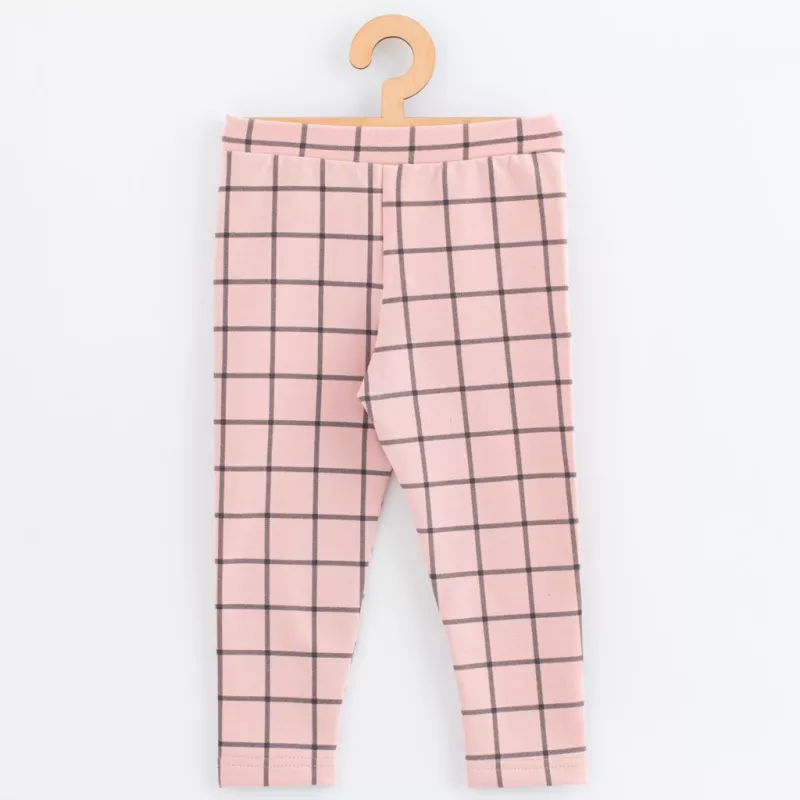 Dětské legíny z teplákoviny New Baby Kindergarten pink Růžová