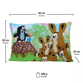 Dětský polštář Krteček 45x30 cm zajíci MUNABO
