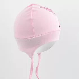 Bavlněná kojenecká čepička New Baby Happy Elephant pink Růžová