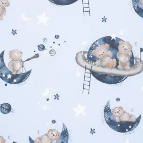 Bavlněné prostěradlo do postýlky New Baby Teddy bear in space 120x60cm