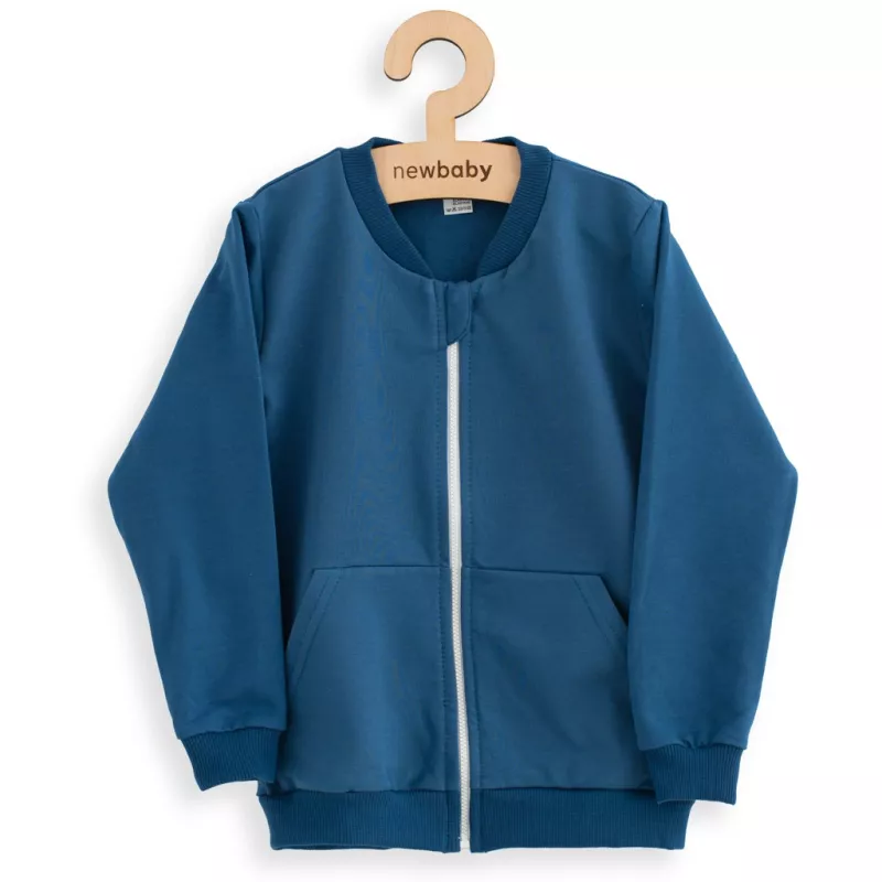 Dětská tepláková mikina New Baby Kindergarten jeans Modrá