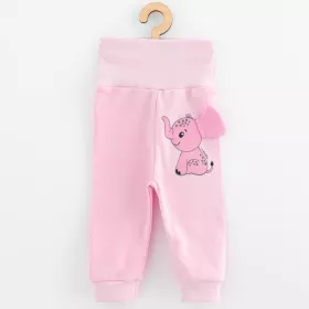 Kojenecká souprava tričko a tepláčky New Baby Happy Elephant pink Růžová