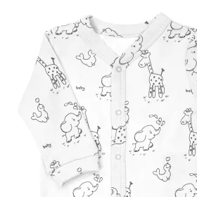 Kojenecká soupravička do porodnice Nicol Baby Animals bílá