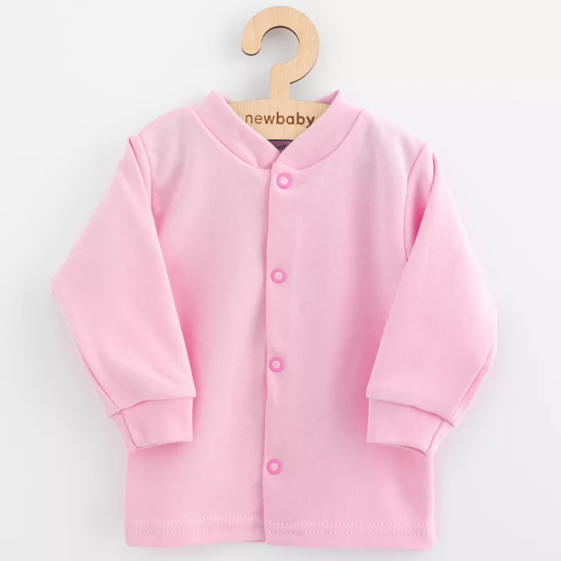 Kojenecký bavlněný kabátek New Baby Happy Elephant pink Růžová