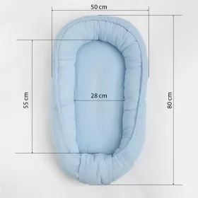 Mušelínové hnízdečko pro miminko New Baby zelené