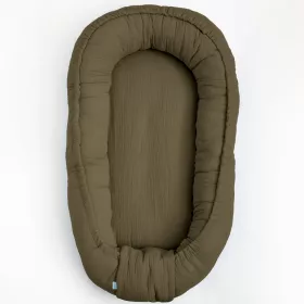Mušelínové hnízdečko pro miminko New Baby zelené