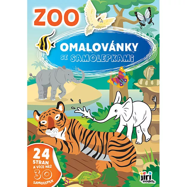 Omalovánka A4 se samolepkami ZOO Jiri Models