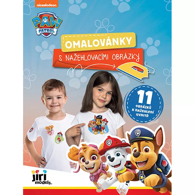 Omalovánka s nažehlovacími obrázky Paw Patrol Jiri Models