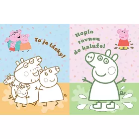 Omalovánka s nažehlovacími obrázky Prasátko Peppa Jiri Models