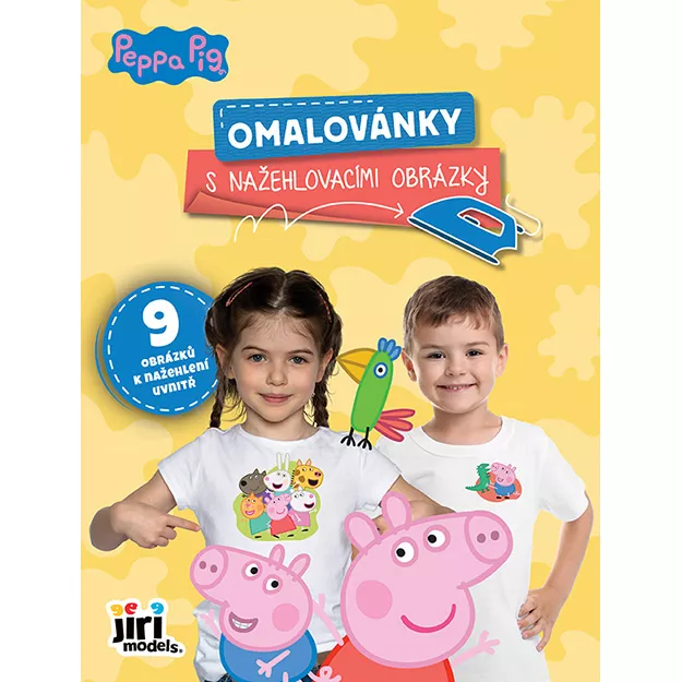 Omalovánka s nažehlovacími obrázky Prasátko Peppa Jiri Models