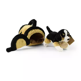 Plyšový pes Bernský salašnický v přepravce 15 cm ECO-FRIENDLY RAPPA