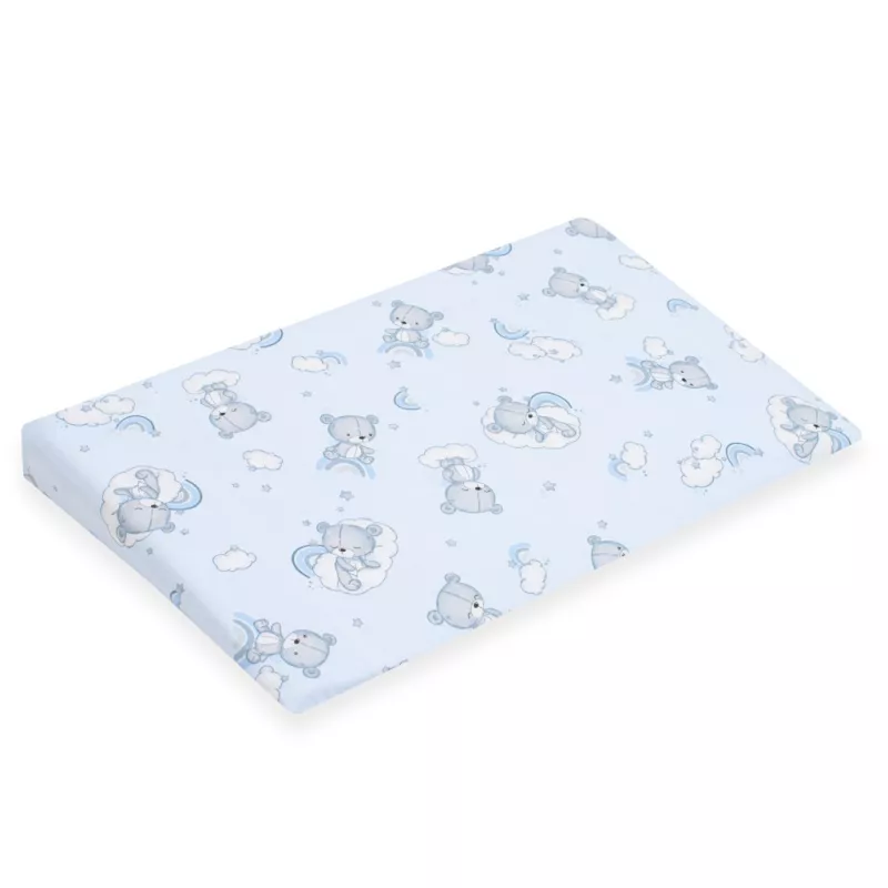 Potah na kojenecký polštář-klin New Baby BASIC 59x37cm blue