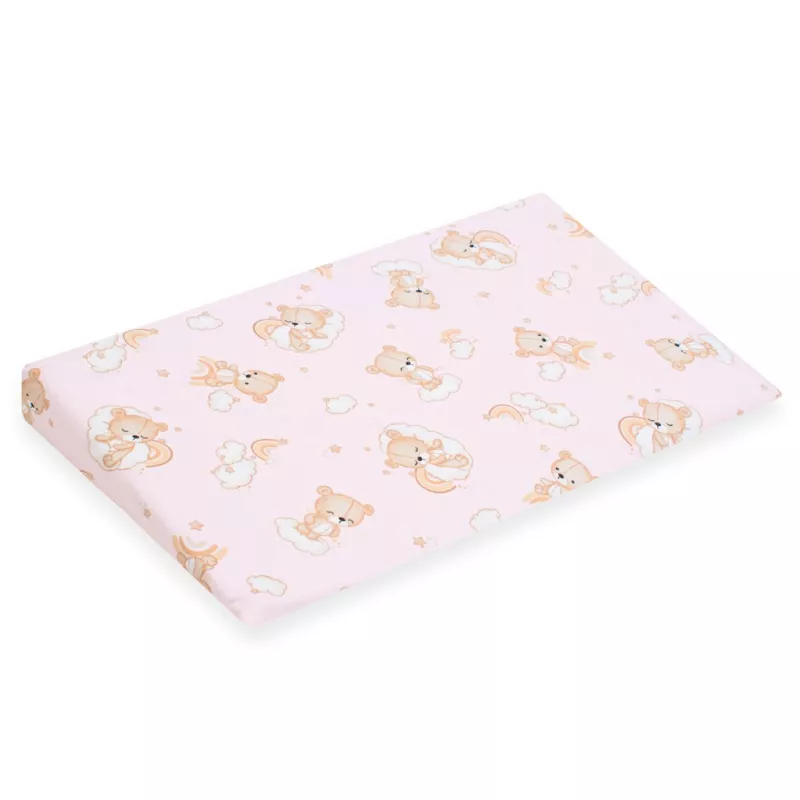 Potah na kojenecký polštář-klin New Baby BASIC 59x37cm pink
