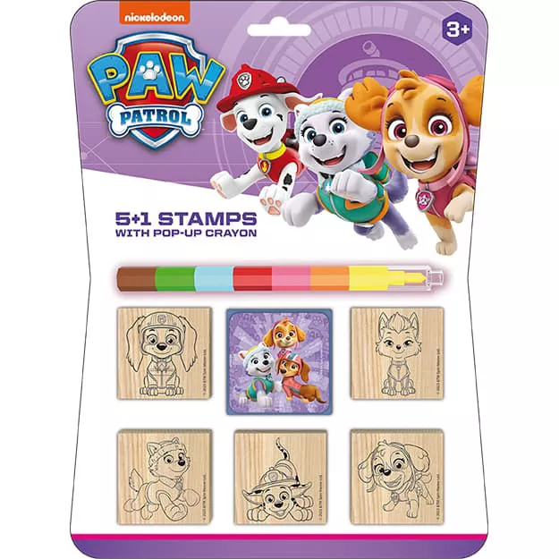Razítka 5+1 s voskovkou Paw Patrol/Tlapková patrola Jiri Models