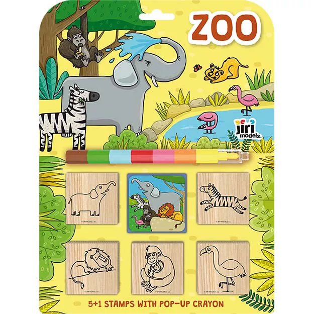 Razítka 5+1 s voskovkou ZOO Jiri Models