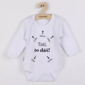 Body s potiskem New Baby Tati, to dáš! - dárkové balení Bílá