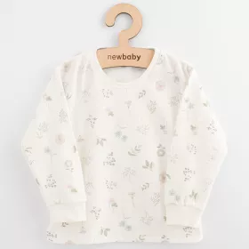 Dětské bavlněné tričko s dlouhým rukávem New Baby Kindergarten květinky Bílá | 104 (3-4r), 110 (4-5r), 116 (5-6 let), 122 (6-7 let), 98 (2-3r)