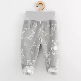 Kojenecké Wellsoft zimní polodupačky New Baby Winter times Šedá | 56 (0-3m), 62 (3-6m)