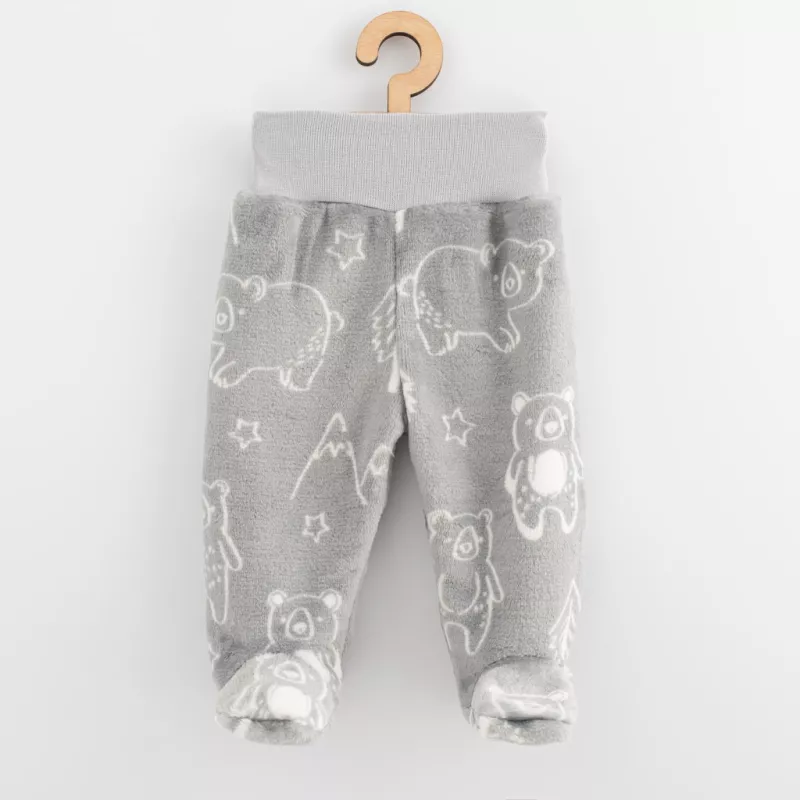 Kojenecké Wellsoft zimní polodupačky New Baby Winter times Šedá