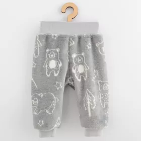 Kojenecké Wellsoft zimní tepláčky New Baby Winter times Šedá | 56 (0-3m), 62 (3-6m), 68 (4-6m), 74 (6-9m)