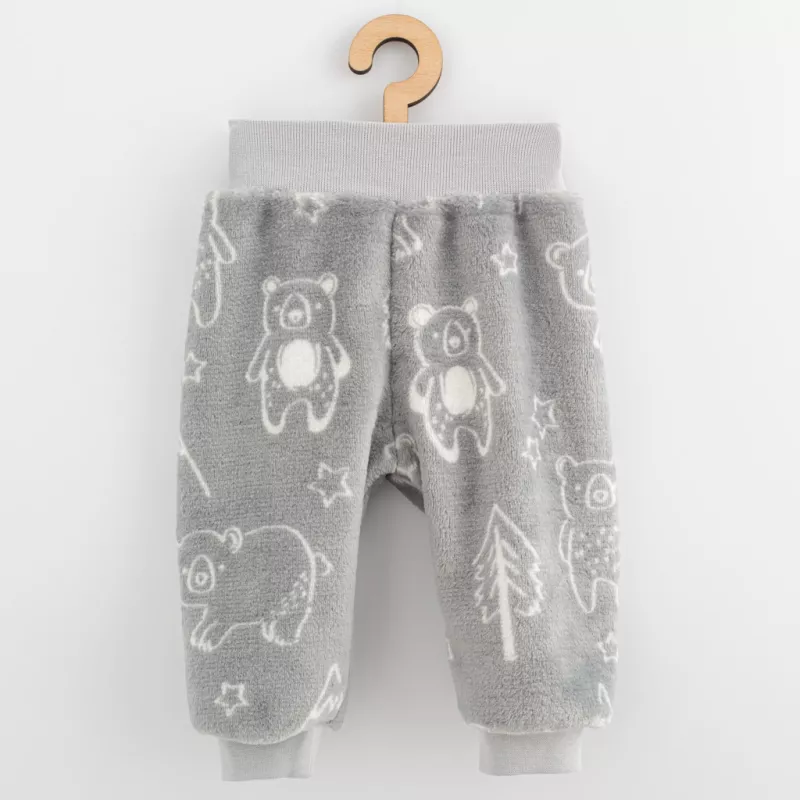 Kojenecké Wellsoft zimní tepláčky New Baby Winter times Šedá