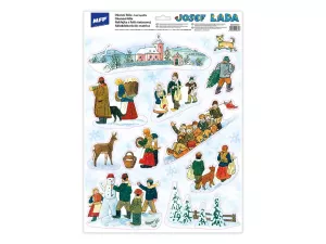 Okenní fólie vánoce Josef Lada VA019 MFP