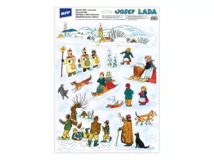 Okenní fólie vánoce Josef Lada VA019 MFP