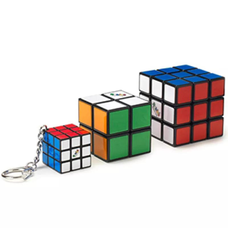 RUBIKOVA KOSTKA SADA TRIO 3X3 + 2X2 + 3X3 PŘÍVĚŠEK MPK Toys