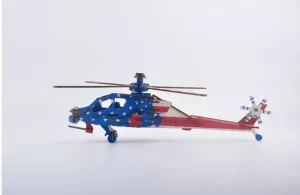 Woodcraft Dřevěné 3D puzzle Americký bojový vrtulník Apache RAPPA