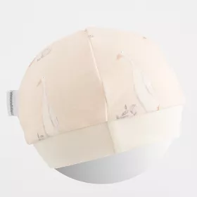 Kojenecká bavlněná čepička New Baby Husičky Béžová | 56/62, 68/74, 80/86